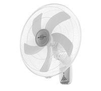Orbegozo WF 0250 - Ventilateur mural, 3 vitesses, pales de 50 cm, minuterie, télécommande, 3 modes, mouvement oscillant, 55 W, blanc