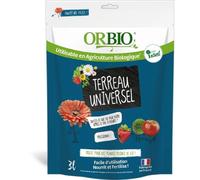 ORBIO Terreau Universel Bleu 3 L - Mélange de Rempotage Polyvalent