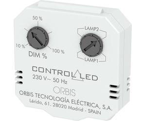 ORBIS Zeitschalttechnik OB200010 Variateur encastré Adapté pour ampoule: Ampoule électrique, Lampe à économie d'énergie, Lampe