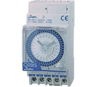 Orbis Programmateur horaire SUPRA D 230 V pour rail analogique 230 V AC 2,5 modules 16(4) A