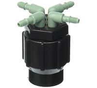 Orbit 69025 Lot de 3 collecteurs d'arrosage à 4 ports pour tube de 6,35 mm - Irrigation efficace du jardin