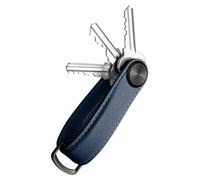 Orbitkey Key Organizer Pro en cuir Saffiano - Porte-clés en cuir Saffiano Oxford bleu marine