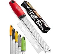 ORBLUE Râpe Zesteur Acier Inoxydable Idéal pour Agrumes et Fromage Type Microplane avec Lame Fine, Manche Antidérapant et Housse de Protection Résistant à la Rouille pour Chefs et Amateurs de Cuisine