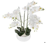 Orchidée artificielle pot céramique blanc H65cm - Atmosphera Créateur d'intérieur