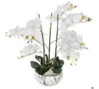 Orchidée artificielle pot marbré,H65cm - Atmosphera Créateur d'intérieur