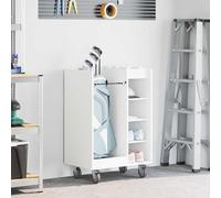 Ordellia Armoire de Golf Chêne Artisanal x x 85, Rangement intérieur Robuste Support Accessoires avec étagères en Bois et métal Finition poudrée pour Garage ou pièce