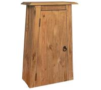 Ordellia Armoire latérale de Salle de Bain en pin Massif 42 x 23 x 70 cm, Meuble Mural Vintage avec 1 étagère, Rangement Suspendu pour Vasque, lavabo, Douche, Toilette,