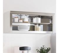 Ordellia Armoire Murale de Cuisine en Acier Inoxydable avec étagère pour Rangement Alimentaire Conservation Aliment pour Cuisine Professionnelle ou Domestique idéale pour frigo congélateur
