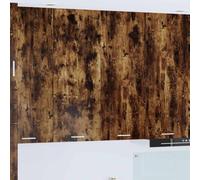 Ordellia Armoire Suspendue chêne fumé en Bois d’ingénierie 80 x 31 x 100 cm, Rangement Cuisine à 2 Portes, Buffet vaisselier pour Vaisselle, ustensiles et épices