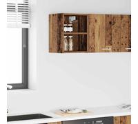 Ordellia Armoire suspendue en bois vieilli 30 x 29,5 x 40 cm avec beaucoup d'espace de rangement, idéale pour la cuisine, la salle à manger, le garde-manger et le bar café comme rangement et armoire