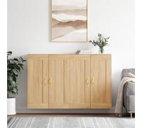 Ordellia Armoires murales 2 pcs chêne Sonoma en Bois d’ingénierie, Dimensions 69,5 x 34 x 90 cm, pour Rangement Buffet bahut,