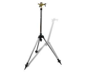 Ordellia Arroseur Impuls sur trépied en zinc et cuivre, réglable en hauteur de 55 à 88 cm, raccord universel de 1 2", rotation de 30 à 360 degrés pour pelouse, jardin, parterre, terrasse