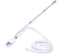 Ordellia Aspirateur de Piscine Hors Sol Blanc Bleu, Nettoyeur Manuel, aspirateur hydraulique léger, Compatible Spa Bassin Liner, Facile à Assembler, Tuyau 5 m, Nettoyage Efficace