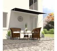Ordellia Auvent rétractable Anthracite 250 x 150 cm Store auvent banne Pare Soleil, Toile Polyester avec revêtement PA Cadre en Acier, pour terrasse Balcon Jardin et fenêtre