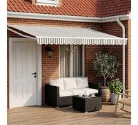 Ordellia Auvent rétractable électrique Anthracite et Blanc 4,5 x 3 m, Store banne motorisé avec Panneaux solaires télécommande, Cadre Aluminium et Tissu 270 GSM