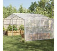 Ordellia Bâche Transparente 7 x 5 m en polyéthylène avec œillets en Aluminium, Bordures en Corde Nylon renforcée, Coins en Plastique, idéale pour Jardin, terrasse, Protection Contre l'humidité