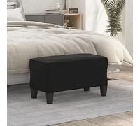 Ordellia Banc noir - 70 x 35 x 41 cm - Tissu microfibre rembourré avec mousse - Banc de couloir, banc de vestiaire, banc de lit pour salon, chambre à coucher et entrée