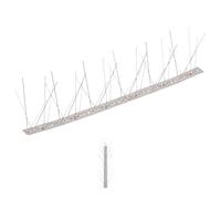 Ordellia Barrière de Protection pour Jardin en Acier Inoxydable 3 m avec 6 Ensembles de Pointes à 5 rangées Contre Oiseaux, rongeurs, Chats, Chiens et Animaux nuisibles