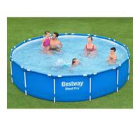 Ordellia Bestway Piscine à Cadre Steel Pro 396x84 cm pour Jardin extérieur, Bassin Hors Sol Robuste en Acier, idéal pour Famille et Loisirs en été, Montage Facile et Durable
