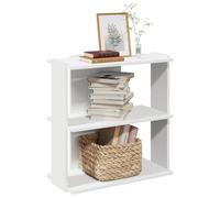 Ordellia Bibliothèque à 3 Niveaux Blanc en Bois d’ingénierie 60 x 30 x 60 cm, étagère Meuble pour Livres avec Dessus Robuste, Rangement Salon Bureau Chambre