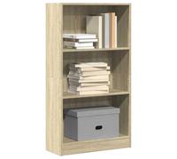 Ordellia Bibliothèque chêne Sonoma en Bois d’ingénierie 60 x 24 x 109 cm bibliothèque étagère Rangement Ouverte Murale pour Salon Bureau Chambre avec Fixation Anti basculement