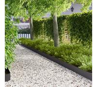 Ordellia Bordure de Pelouse 30 pièces en acier noir 103 x 15 cm pour délimitation du jardin, clôture, aménagement extérieur et création de contours solides, résistantes aux intempéries