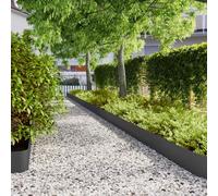 Ordellia Bordure de Pelouse en Acier Laminé à Froid Noir 10 pièces 20 x 103 cm Résistantes aux Intempéries pour Délimitation, Aménagement Paysager et Création de Contours Flexibles
