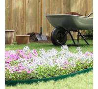 Ordellia Bordure de pelouse en plastique vert - 2000 x 4 x 5 cm - Avec 60 clous - Pour jardin, pelouse, parterre, prairie, chemin flexible - malléable pour des bords clairs et des espaces extérieurs