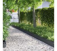 Ordellia Bordures de pelouse en acier 10 pcs 103 x 0,05 x 22 cm anthracite pour délimitation jardin terrasse allée création d'espace moderne et durable