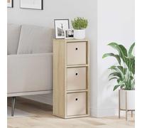 Ordellia Buffet chêne Sonoma avec 3 tiroirs, en Bois d ingénierie, 25,5 x 22 x 69,5 cm, Rangement tiroir pour Salon Salle à Manger Cuisine, Support TV et Vaisselle