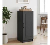 Ordellia Buffet Noir 33 x 34,5 x 87 cm en Bois d’ingénierie, bahut Rangement Commode Armoire vaisselier avec tiroir et étagères pour Salon Cuisine entrée Couloir