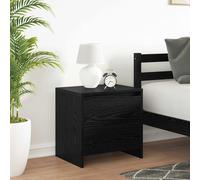 Ordellia Cabinet de Chevet chêne Noir en Bois d ingénierie, Table Chevet Nuit compacte 45 x 34 x 44,5 cm, Rangement Chambre lit, Support Lampe réveil Livre, Gain Place