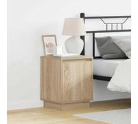 Ordellia Cabinet de Chevet chêne Sonoma, Bois ingénierie, 39 x 34,5 x 50 cm, Meuble appoint Compact, Rangement Chambre, Support Lampe réveil Livre, Usage lit Salon Enfant Adulte