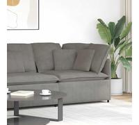 Ordellia Canapé d'angle modulaire avec coussin gris clair, tissu velours côtelé 80 % polyester, 20 % nylon, cadre en métal, 100 x 100 x 64 cm, pour salon, salon et chambre d'amis