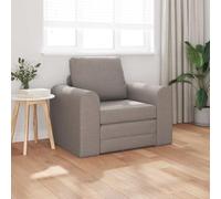 Ordellia Canapé lit Taupe 98 x 71 x 83 cm en Tissu avec Cadre métal et contreplaqué pour Petit Espace Convertible canapé Divan Fauteuil clic clac