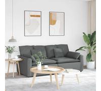 Ordellia Canapé modulaire gris foncé avec coussins 100 % polyester, cadre en métal, 224 x 105 x 64 cm, 2 éléments d'assise pour salon, chambre d'amis, détente et confort flexible