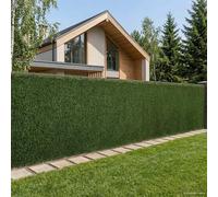 Ordellia Clôture Artificielle Vert Clair 1x4 m PVC et Acier pour Jardin terrasse Mur extérieur décoration intimité Nature résistante UV