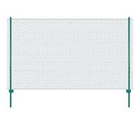 Ordellia Clôture en grillage métallique avec poteaux en acier 25x2 m Vert durable résistante aux intempéries idéale pour jardin, sécurité, séparation, protection