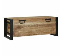 Ordellia Coffre de rangement marron en bois massif de mangue, 80 x 30 x 30 cm, espace de rangement pour chambre à coucher, coffre de siège avec couvercle, organisateur pour literie, armoire et commode