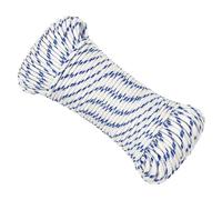 Ordellia Corde de bateau blanche 4 mm 100 m en polypropylène indéchirable résistante aux intempéries pour bateau, voile, camping, extérieur, jardin et maison