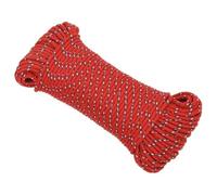 Ordellia Corde de bateau - Rouge - 4 mm - 50 m - En polypropylène tressé - Résistante à la déchirure - Résistante aux intempéries - Pour bateau, camping, extérieur, voile - Pour fixer, tender, tirer
