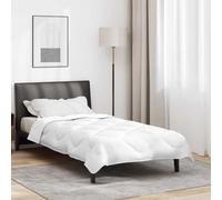 Ordellia Couette d'été blanche en polyester avec rembourrage en microfibre - Couette respirante - 202 x 136 x 3 cm - Légère et lavable - Pour chambre à coucher et chambre d'amis