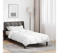 Ordellia Couette d'hiver blanche, 155 x 220 cm, plumes, coton avec duvet et plumes, design matelassé, respirant, lavable jusqu'à 40 °C, pour chambre à coucher et chambre d'amis, blanc