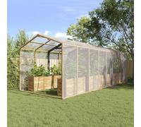 Ordellia Couverture Transparente pour Jardin 6 x 6 m PE résistante avec œillets en Aluminium et Bords en Nylon pour Protection, paillage, Drainage et aménagement extérieur Durable