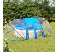 Ordellia Dôme de Piscine Ovale 620x410x210 cm en PVC avec Fibre de Verre Protection Solaire Pluie abri Transparent pour Bassin Hors Sol et Spa
