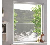 Ordellia Écran Anti-Insectes pour fenêtres Blanc 110 x 130 cm avec Cadre en Aluminium Filet en Fibre de Verre découpable Installation sans perçage Convient pour Chambre Salon Cuisine Jardin
