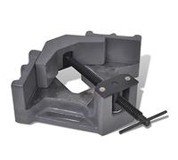 Ordellia Étau d'angle de perceuse à pression manuelle 115 mm pour fixation de pièces en atelier, idéal pour assemblage, soudure, menuiserie et bricolage en bois ou métal