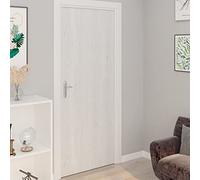 Ordellia Films autoadhésifs pour Portes en PVC Bois Blanc 210x90 cm Lot de 4 pour décoration intérieure, Protection Solaire, Occultation, intimité, Application Facile