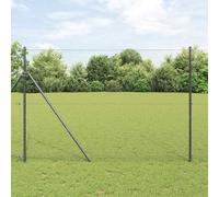 Ordellia Fixation au sol hexagonale 25 x 1,5 m en acier recouvert de PVC robuste pour clôture, barrière de sécurité, séparation extérieure, adapté à jardin, terrasse, balcon et espace extérieur