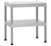 Ordellia Fumoir table en acier galvanisé 40 x 28 x 44,5 cm avec 2 étagères, pieds réglables en hauteur, accessoires pour barbecue, balcon, terrasse, jardin, camping